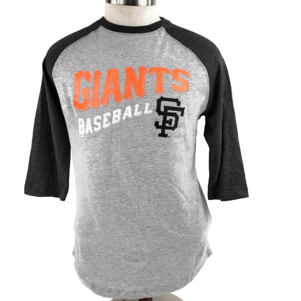 Giants Baseball MLB 3/4 sleeve t shirt